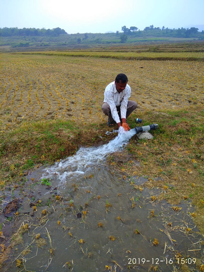 Water in a field