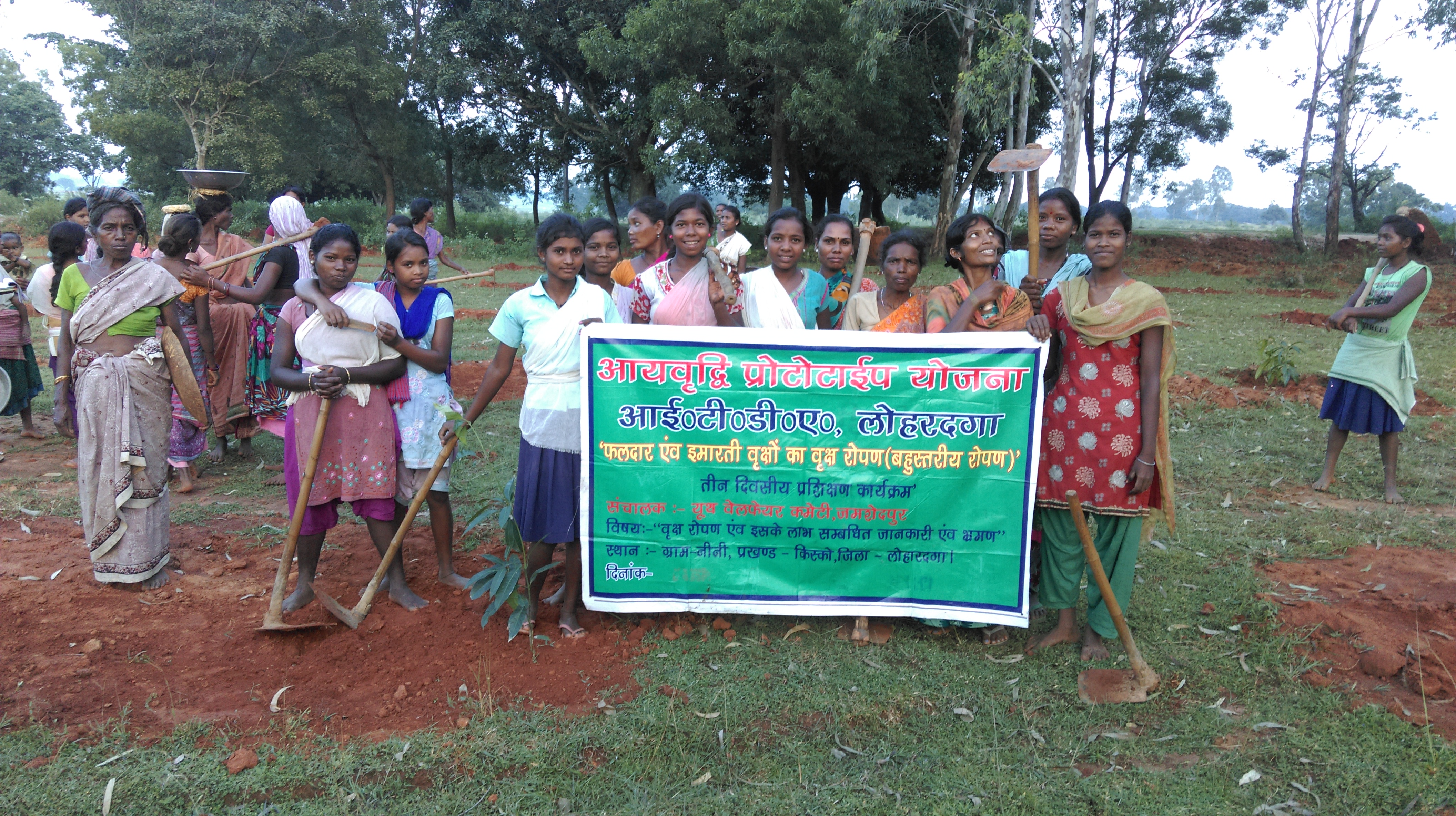 Community gathering outdoors